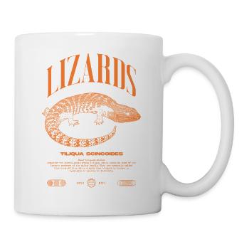 Blue Tongue Skink Reptile Keeper Streetwear - Tasse - Weiß - Rechts
