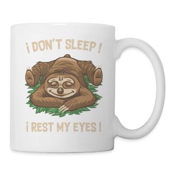 Paresseux ne dors pas ! - Mug blanc - blanc - Droite
