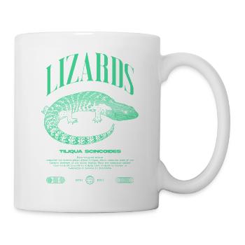 Blue Tongue Skink Reptile Keeper Streetwear - Tasse - Weiß - Rechts