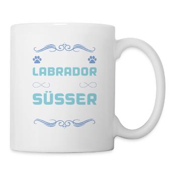 labrador hund spruch - Tasse - Weiß - Rechts