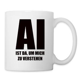 AI is there to understand me - in black - Mug - white - Right