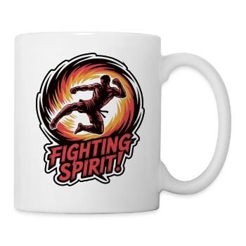 Illustration de combat d’arts martiaux dynamiques - Mug blanc - blanc - Droite