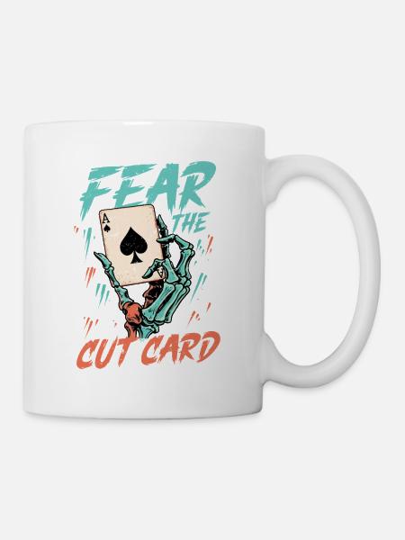 Cribbage Fear The Cut Card - Tasse - Weiß