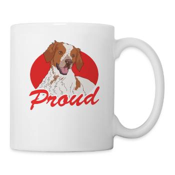 Brittany Dad Epagneul Breton Chien d’arrêt cadeau - Mug blanc - blanc - Droite