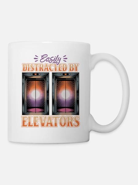Elevator toddler & kids - Tasse - Weiß