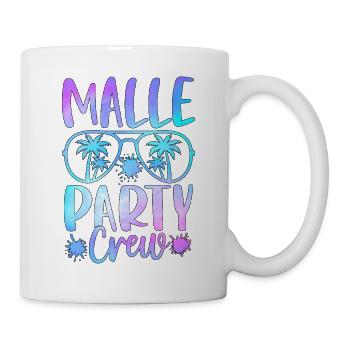 Malle Party Crew - Tasse - Weiß - Rechts