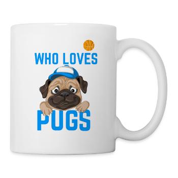 Mops für Jungen - Tasse - Weiß - Rechts