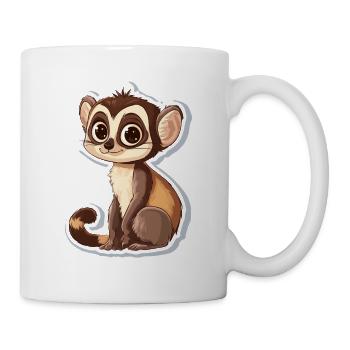 lémurien - Mug blanc - blanc - Droite