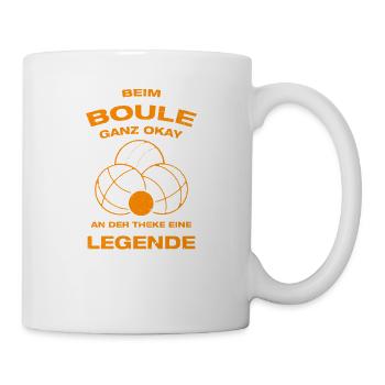 Beim Boule ganz okay Petanque Boulespieler - Tasse - Weiß - Rechts