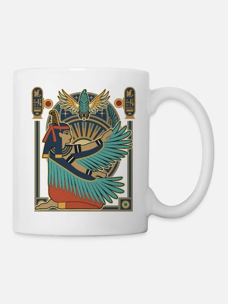 MAAT Göttin der Gerechtigkeit - Tasse - Weiß