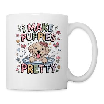 Toiletteur pour chiens JE RENDS LES CHIOTS JOLIS Soins pour chiots - Mug blanc - blanc - Droite