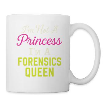 Je ne suis pas une princesse, je suis une reine de - Mug blanc - blanc - Droite