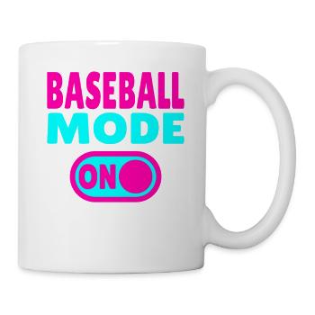 Mode baseball activé – Pour les joueurs et les vrais fans - Mug blanc - blanc - Droite