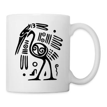 Black Totem Bird - Mug - white - Right