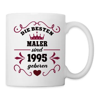 1995 Painter Birthday Colleague Work colleague - Mug - white - Right