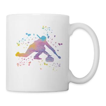 Curler Winter Sports Curling - Mug - white - Right