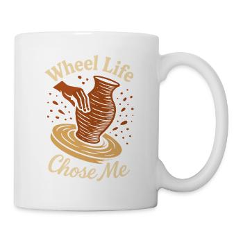 Töpferscheiben-süchtiger Tonkünstler Keramiken - Mug blanc - blanc - Droite