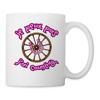 I Can't I Have Country - Western Cart - Mug - white - Right