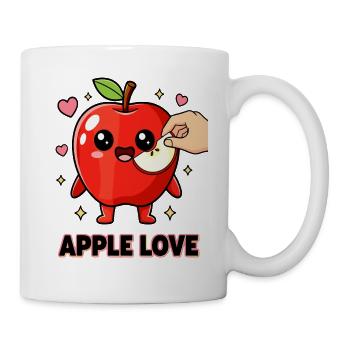 Apple Love Kawaii Kawaii Manga Apple - Mug - white - Right