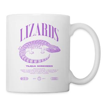 Blue Tongue Skink Reptile Keeper Streetwear - Tasse - Weiß - Rechts