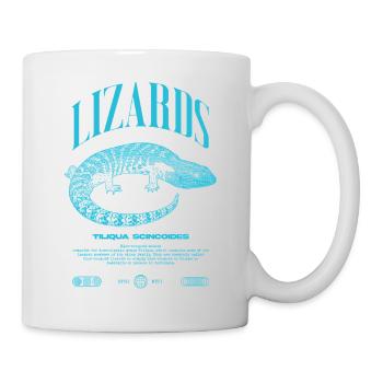 Blue Tongue Skink Reptile Keeper Streetwear - Mug - white - Right