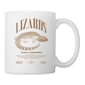 Blue Tongue Skink Reptile Keeper Streetwear - Mug - white - Right