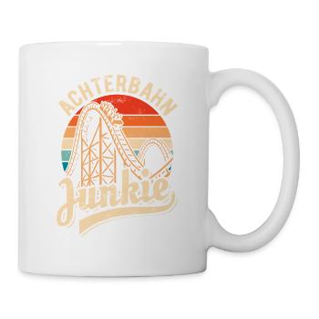Roller Coaster Junkie - Adrenaline Fan - Looping - Mug - white - Right