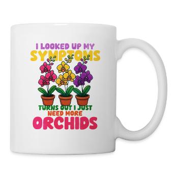 Title: Flowers Orchids with humorous saying - Mug - white - Right