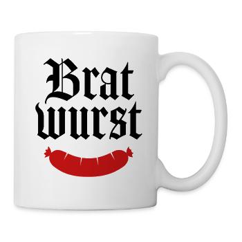 Bratwurst - Tasse - Weiß - Rechts