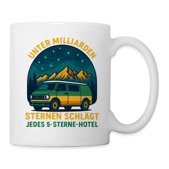 Campen Unter Milliarden Sternen - Tasse - Weiß - Rechts