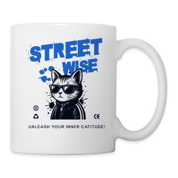 Refined Streetwear Cat - Mug - white - Right