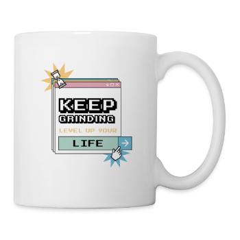Keep Grinding Design Motivation and Goals - Mug - white - Right