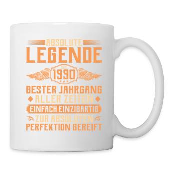 35th birthday - Legend since 1990 - Mug - white - Right