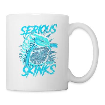 Ernsthaft über Blauzungenskinke Reptilienhalter - Tasse - Weiß - Rechts
