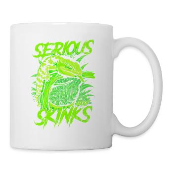 Ernsthaft über Blauzungenskinke Reptilienhalter - Tasse - Weiß - Rechts