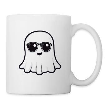 Playful ghost print with sunglasses - Mug - white - Right
