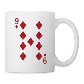 9 Diamonds Cards Double Head Rummy - Mug - white - Right