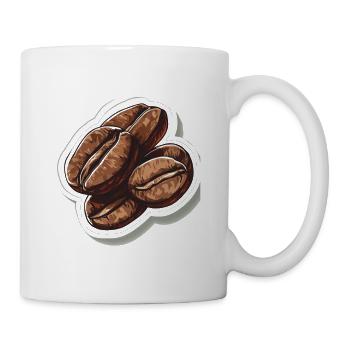 Kaffee - Tasse - Weiß - Rechts