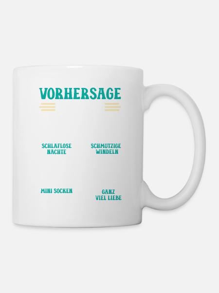 Schwangerschaft VORHERSAGE 2026 Lustiges - Tasse - Weiß