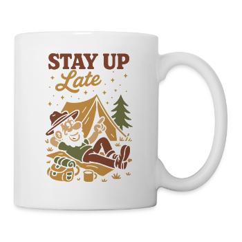 Drôle de camping camping-car ciel étoilé - Mug blanc - blanc - Droite