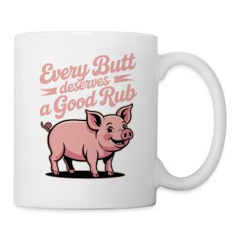 BBQ Griller Grillen Spruch lustig - Tasse - Weiß - Rechts