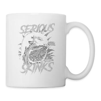 Gardien de reptiles sérieux au sujet des scinques à langue bleue - Mug blanc - blanc - Droite