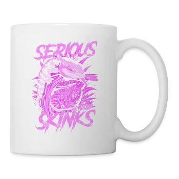 Ernsthaft über Blauzungenskinke Reptilienhalter - Tasse - Weiß - Rechts