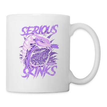 Gardien de reptiles sérieux au sujet des scinques à langue bleue - Mug blanc - blanc - Droite