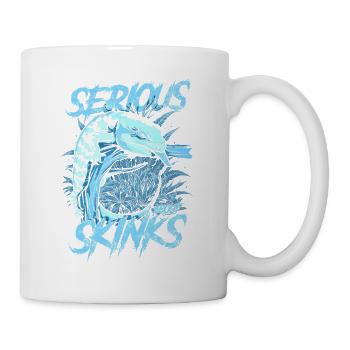 Serious About Blue Tongue Skinks Reptile Keeper - Mug - white - Right