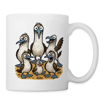 Charming seabirds illustration - Mug - white - Right