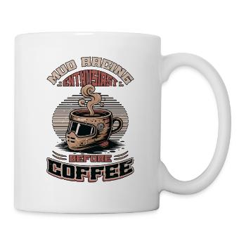 Passionné de courses de boue avant la boue Amateur de café - Mug blanc - blanc - Droite