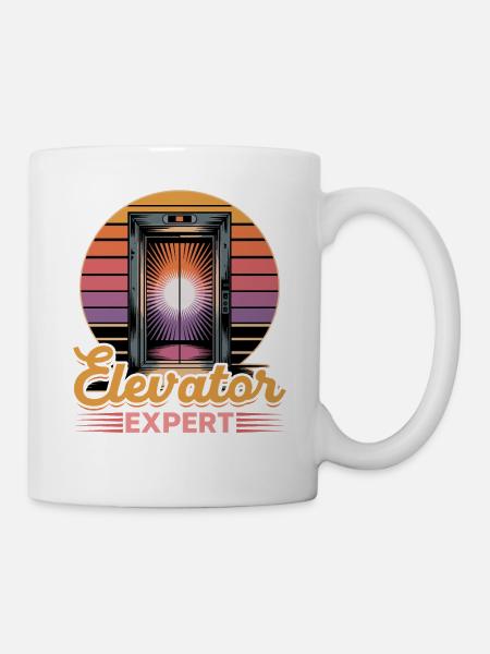 Elevator toddler & kids - Tasse - Weiß