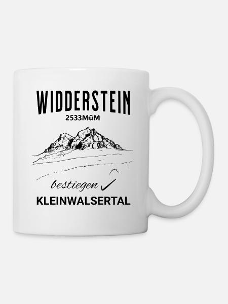 Widderstein Kleinwalsertal Allgäuer Alpen - Tasse - Weiß