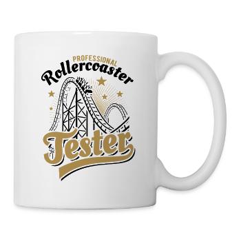 Professional Rollercoaster Tester - Tasse - Weiß - Rechts